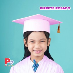 GORRO GRADUACION ROSA XU
