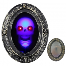 ESPEJO OVALADO PEQ CALAVERA