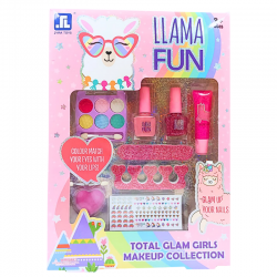 KIT MAQUILLAJE LLAMA FUN NIÑAS