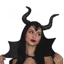 DIADEMA NEGRA MALÉFICA