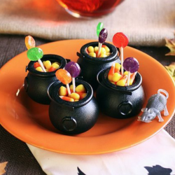 BALDE PEQ CALDERO C/NEG X6PCS