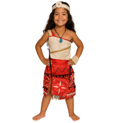 DISFRAZ MOANA ROJA TALLA 4...