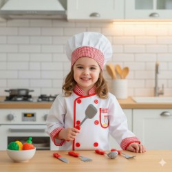 DISFRAZ CHEF CON ACCESORIOS