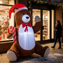 INFLABLE OSITO NAVIDEÑO...