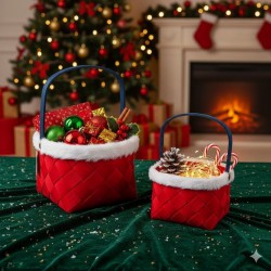 CESTA ROJA NAVIDAD GRANDE XU