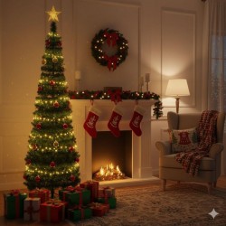 ÁRBOL NAVIDAD VERDE/BLANCO XU