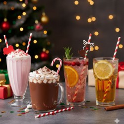 SORBETE DE PAPEL NAVIDEÑO X6PC