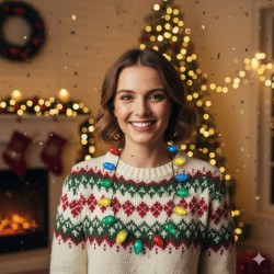 COLLAR BOMBILLOS MULTICOLORES