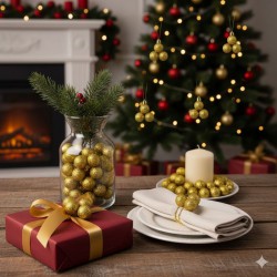 BOLITAS DEC. DORADA NAVIDAD