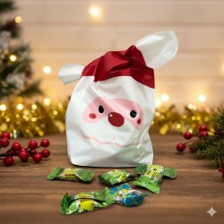 FUNDA PLAST NAVIDEÑA SANTA...