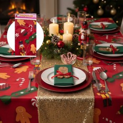 MANTEL PLAST. NAVIDEÑO X1PZS