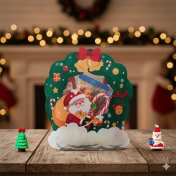 FUNDA CORONA PAPA NOEL...