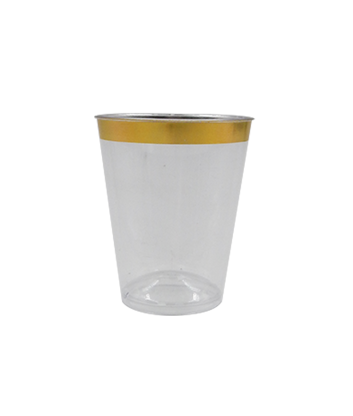 Vaso filo dorado 3 oz. x12