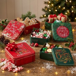 CAJA METALICA NAVIDAD...