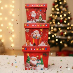 CAJA CUADRADA ROJA/LAZO NAV XU