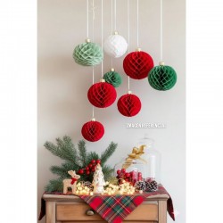 COLGANTE BOLA NAVIDEÑA X3PCS