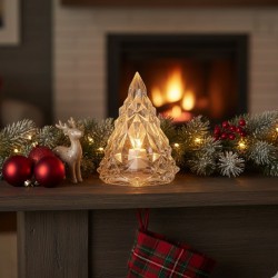 MINI ARBOL TRANSPARENTE LUZ...