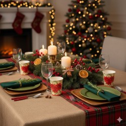 VASO CARTON NAVIDAD X10