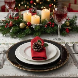 PLATO BASE NEGRO FILO...