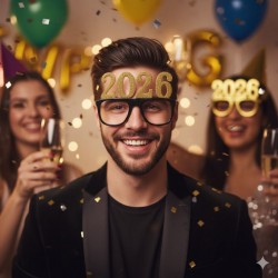 GAFAS 2026 NEGRO DORADA...