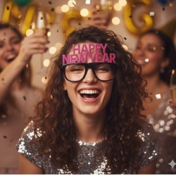 GAFAS NEGRA HAPPY NEW YEAR...