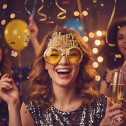 GAFAS REDONDA  HAPPY NEW...