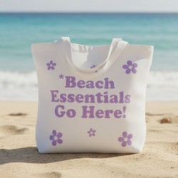 TOTE BAG: BOLSO TELA BLANCO...