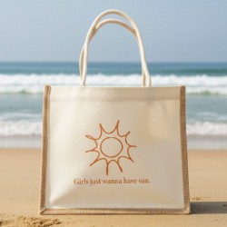 BOLSO BLANCO/CAFE 27X32 XU