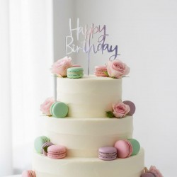 CAKE TOPPER PLATA SENCILLO XU