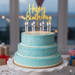 CAKE TOPPER DORADO XU SENCILLO