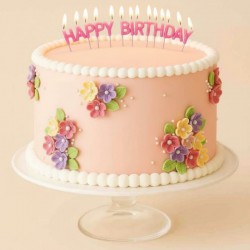 VELA HAPPY BIRTHDAY ROSA/AZUL