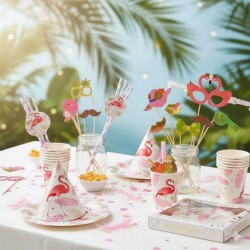 SET HAPPY BIRTHDAY FLAMINGO...