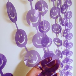 CORTINA CARITA FELIZ LILA XU