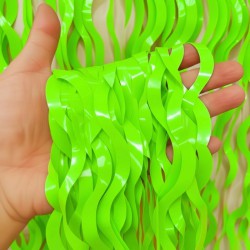 CORTINA CADENA VERDE NEON XU