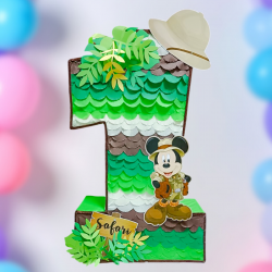 PIÑATA NÚMEROS CON APLIQUES 3D