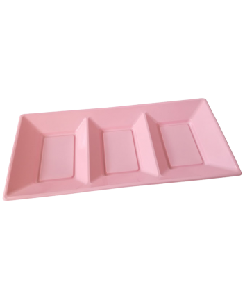 Bandeja Rectangular Rosa x3