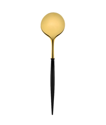 Cuchara Peq. Dorado/Negro x12