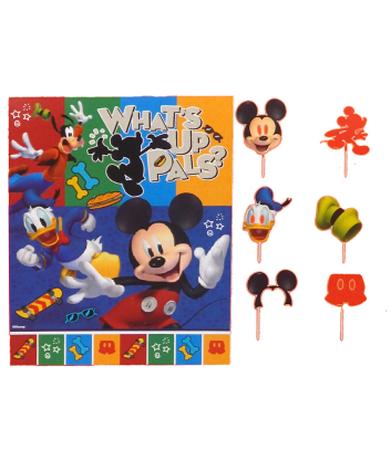 Banner Mickey con accesorios