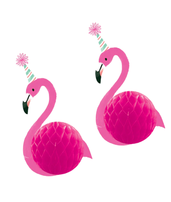 Colgantes Flamingos x2