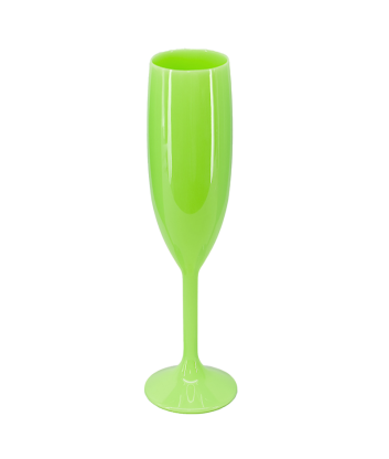 Copa Champagne Verde Limón x4