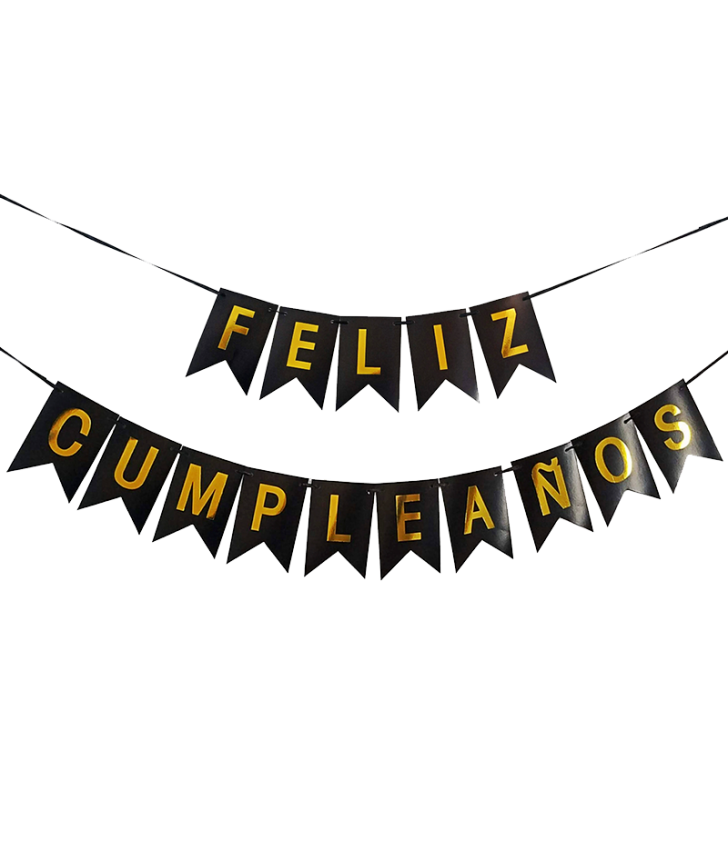 Decoraciones de fiesta de cumpleaños en negro y Ecuador