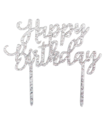 Topper Happy Birthday Acrílico