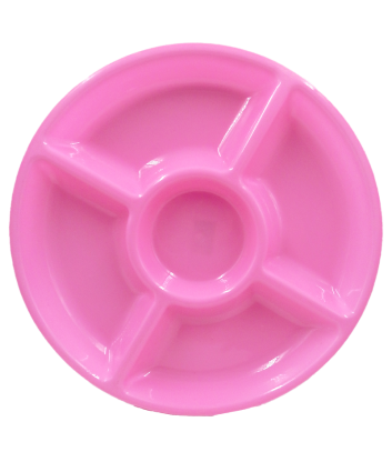 Bandeja Plástica 5 Divisiones Rosado