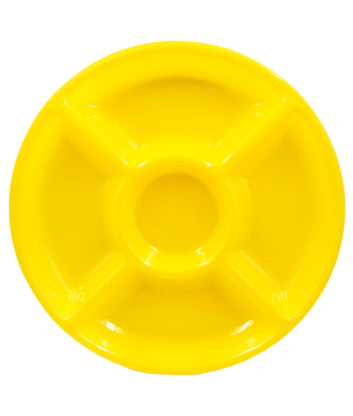 Bandeja Plástica 5 Divisiones Amarillo