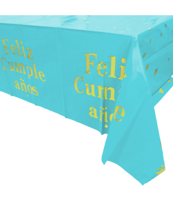 Mantel Feliz Cumpleaños Celeste