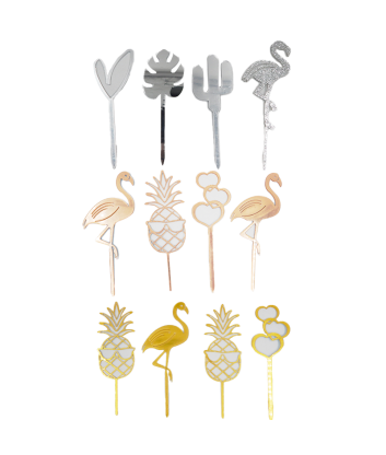 Toppers Flamingo x4
