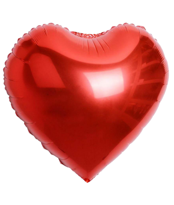 Globo Corazón Rojo