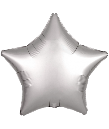 Globo Estrella Gris Pastel