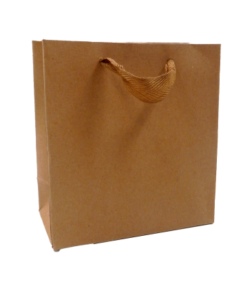 Shopping Bag Kraft Cuadrada Peq.