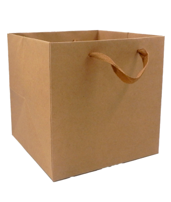 Shopping Bag Kraft Cuadrada Med.